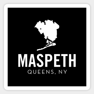 Maspeth, Queens - New York (white) Magnet